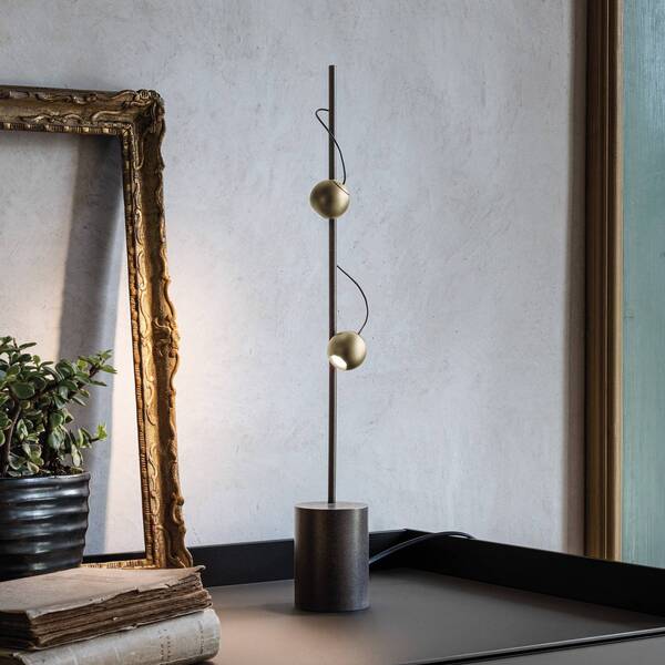  Sil-lux Sil-lux Magnetic Led Table Lamp, Bronze/gold 