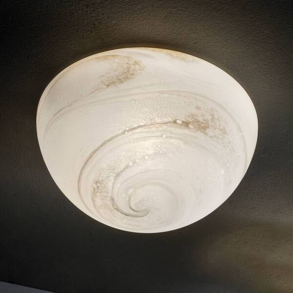  Sil-lux Sil-lux Moon Ceiling Light, Murano Glass, Alabast, ø 37 Cm 
