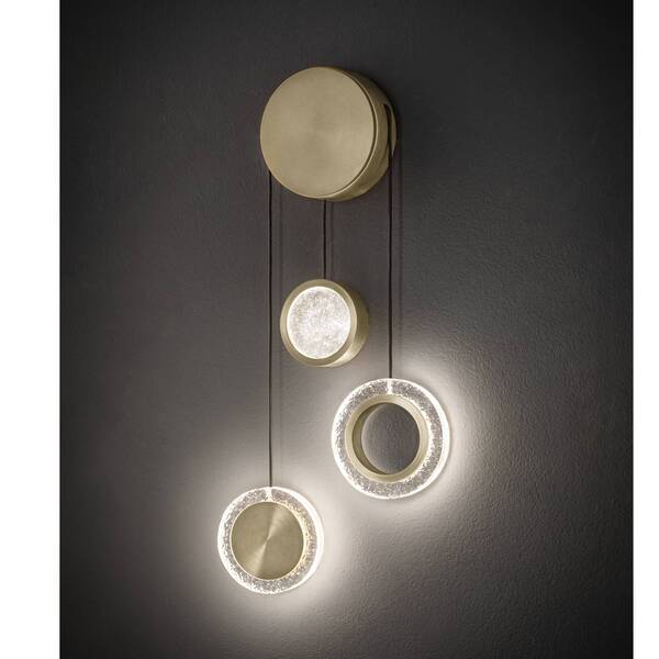  Sil-lux Sil-lux Yo-yo B Led Wall Light, Gold 