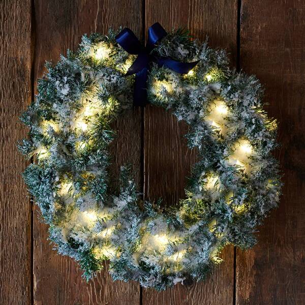  Sirius Sirius Anton Green Led Wreath, Snowy 