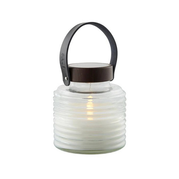  Sirius Sirius Aston Jar Led Solar Light, Height 16 Cm, Black/brown, Ip44 