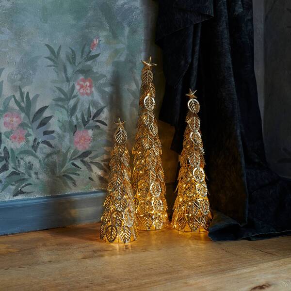  Sirius Sirius Led Decorative Tree Kirstine, Gold, Height 43 Cm 