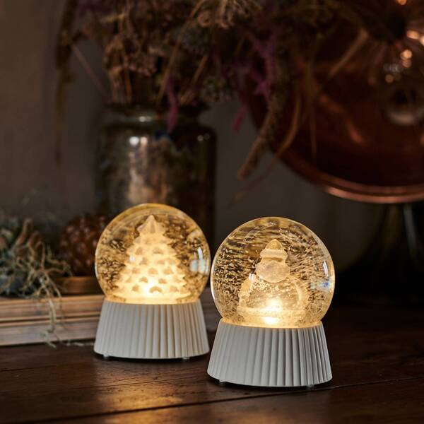  Sirius Sirius Led Snow Globe Santa With Snowfall Effect 