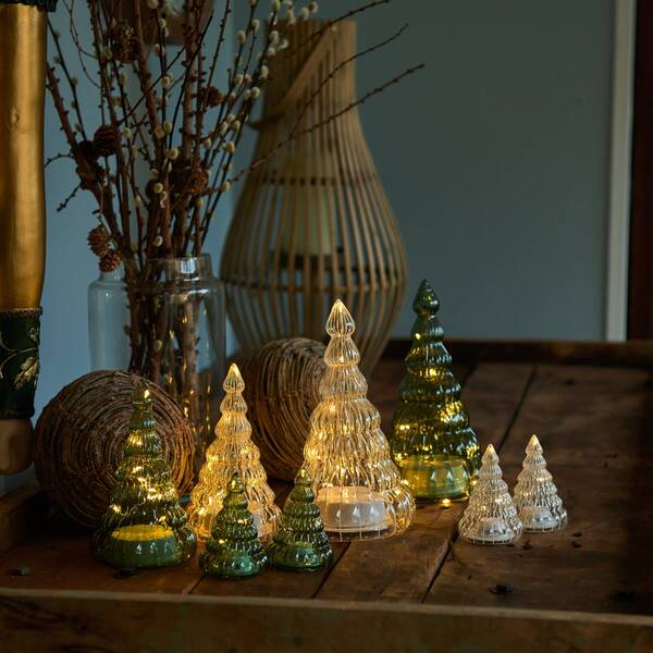  Sirius Sirius Lucy Led Figure, Clear/white Glass Tree 23.5 cm 