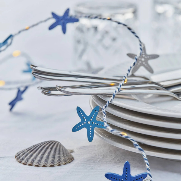  Sirius Sirius Selma Starfish Blue Led Fairy Lights, 20 Lights, Battery Operated 