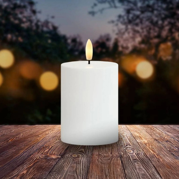 Sirius Sirius Sille Led Candle, Solar-powered, Height 10 Cm, White, Ip44 