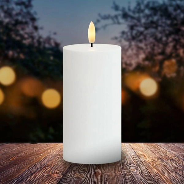  Sirius Sirius Sille Led Candle, Solar-powered, Height 15 Cm, White, Ip44 
