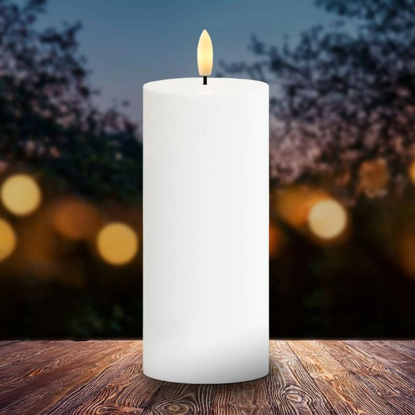  Sirius Sirius Sille Led Candle, Solar-powered, Height 20 Cm, White, Ip44 