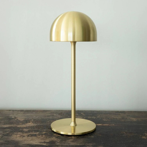  Sirius Sirius Tim Led Rechargeable Table Lamp, Brass Colour, Height 30 Cm, Ip54 