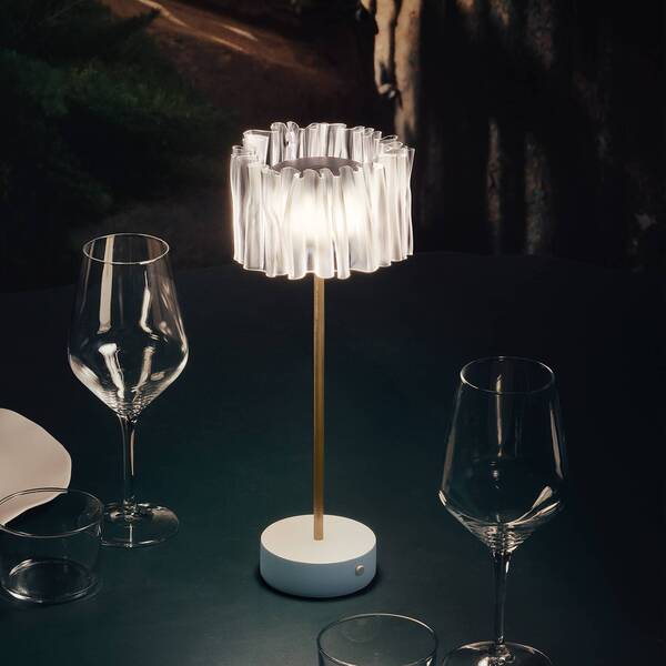  Slamp Slamp Accordéon Battery Table Lamp Prism/white 