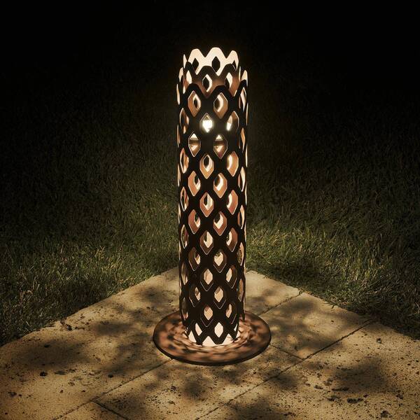  Slamp Slamp Charlotte Led Path Light, Corten Steel, Height 63 Cm, Ip65 