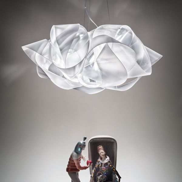  Slamp Slamp Fabula Designer Pendant Light, Clear, Large 