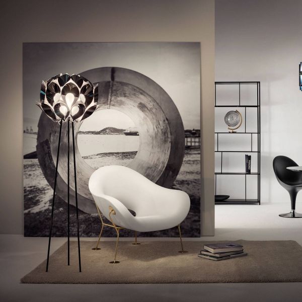  Slamp Slamp Flora Designer Floor Lamp Tripod, Tin 