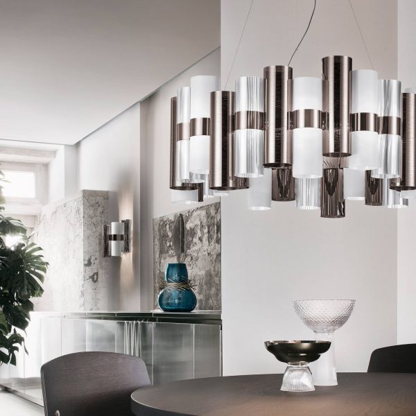  Slamp Slamp La Lollo L Led Hanging Lamp, ø80cm Tin/white 