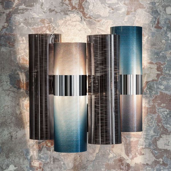  Slamp Slamp La Lollo Wall Light, Blue And Smoke 