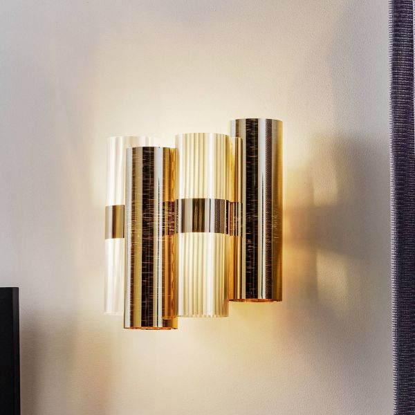 Slamp Slamp La Lollo Wall Light, Gold-coloured 