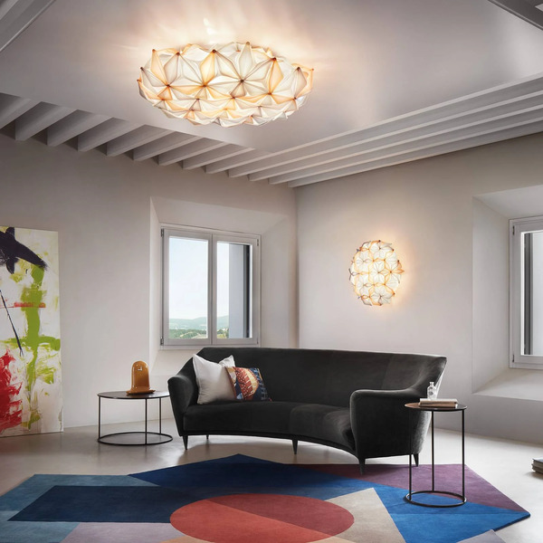  Slamp Slamp La Vie L Ceiling Light, Width 71 Cm, Amber 