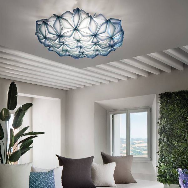  Slamp Slamp La Vie L Ceiling Light, Width 71 Cm, Blue 
