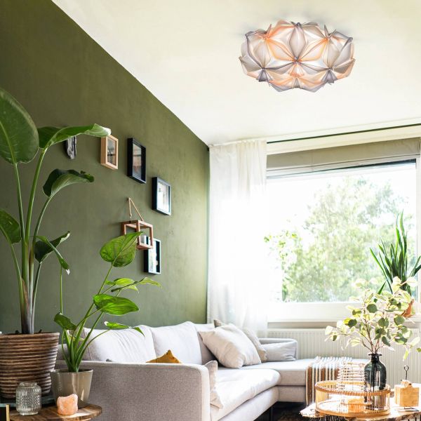  Slamp Slamp La Vie M Ceiling Light, 47 Cm Wide, Amber 