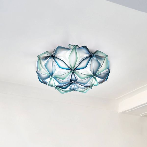  Slamp Slamp La Vie M Ceiling Light, 47 Cm Wide, Blue 