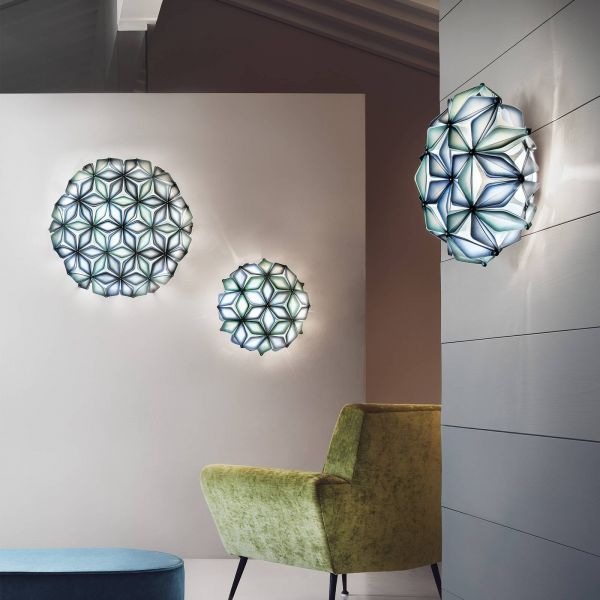  Slamp Slamp La Vie Mini Ceiling Light, Width 34cm, Blue 