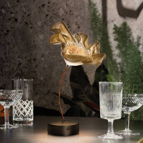  Slamp Slamp Lafleur Led Table Lamp, Rechargeable Battery, Velvet 