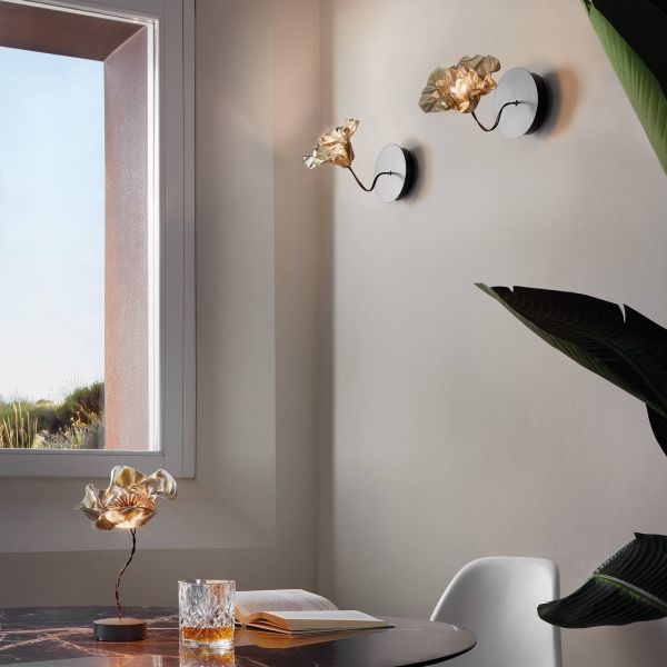  Slamp Slamp Lafleur Led Wall Light, Velvet 