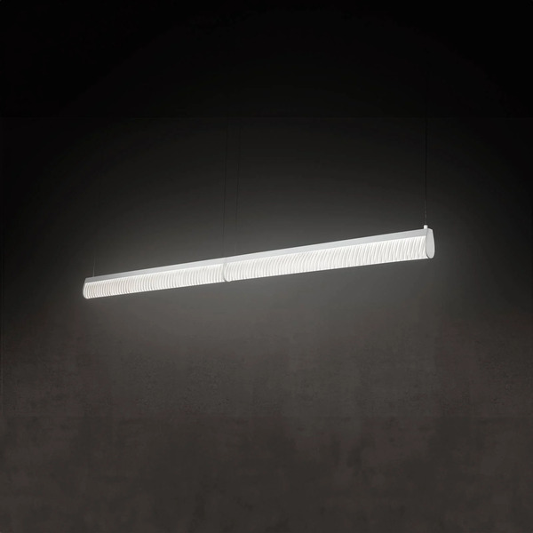  Slamp Slamp Led Hanging Light Modula Double, Pleated, Grey 