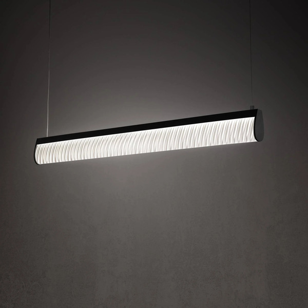  Slamp Slamp Led Hanging Light Modula, Pleated, Black 
