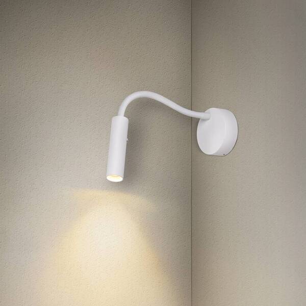  Slv Slv Karpo Goose Led Wall Light, Dimmable, White 