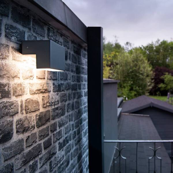  Slv Slv L-line Out Led Outdoor Wall Lamp Cct, Width 15cm 