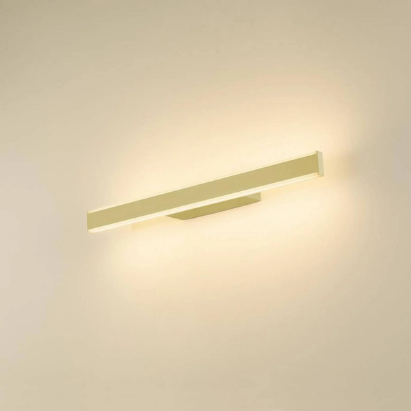  Slv Slv Led Bathroom Wall Light One Linear, 52 Cm, Brass-coloured 