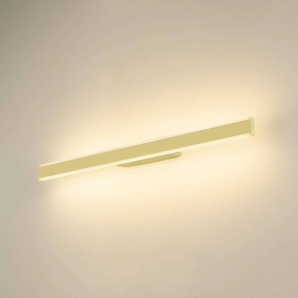  Slv Slv Led Bathroom Wall Light One Linear, 70 Cm, Brass-coloured 