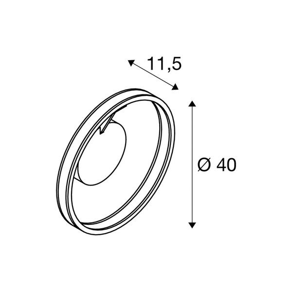  Slv Slv Led Ceiling Light One, ø 40 Cm, White, Metal, Cct 