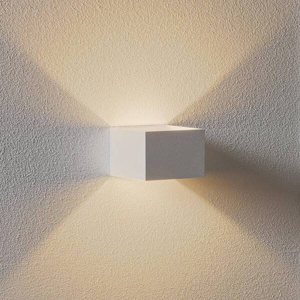  Slv Slv Led Wall Light Logs In, White/white, Aluminium, Width 10 Cm 