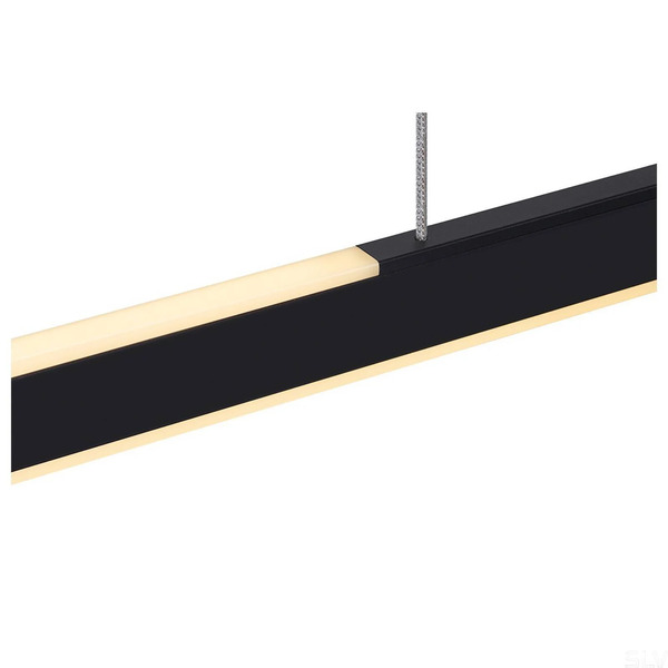  Slv Slv One Linear Led Pendant Light, 104 Cm, Black 