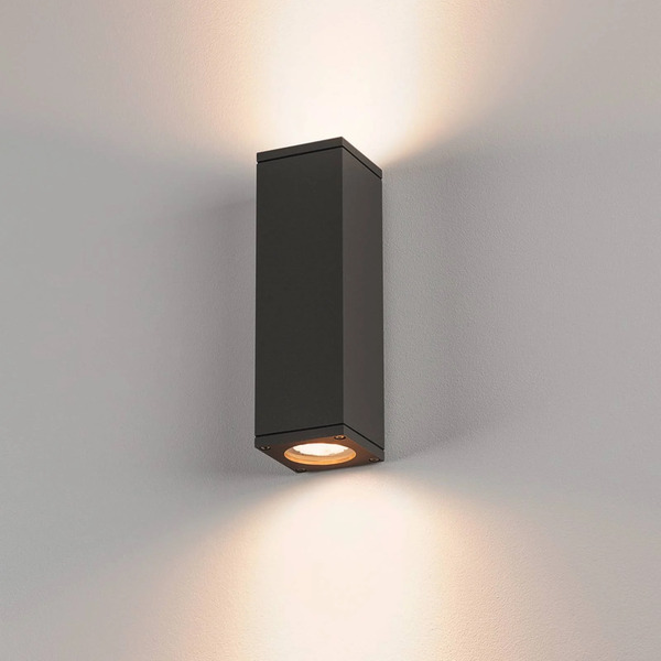  Slv Slv Outdoor Wall Lamp Theo, Anthracite, Aluminium, Up/down 