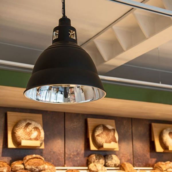  Slv Slv Para 380 Pendant Light, Black 