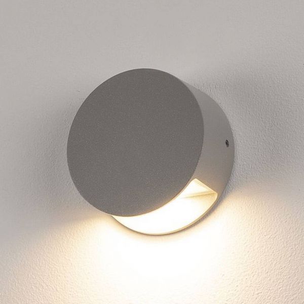  Slv Slv Pema Led Wall Light, Grey 