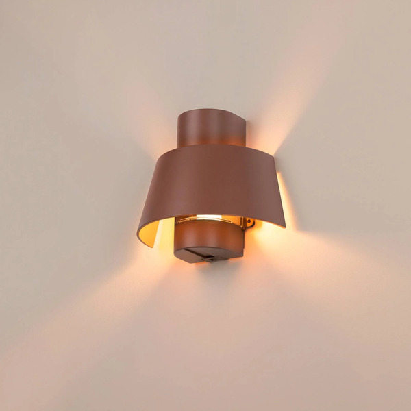 Slv Slv Photoni Wall Lamp, Rust-coloured, Aluminium, Width 25 Cm 