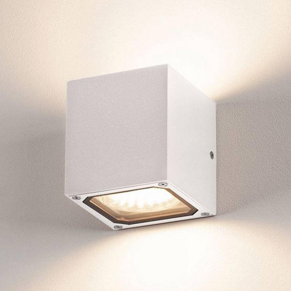  Slv Slv Sitra Cube Outdoor Wall Light, White 