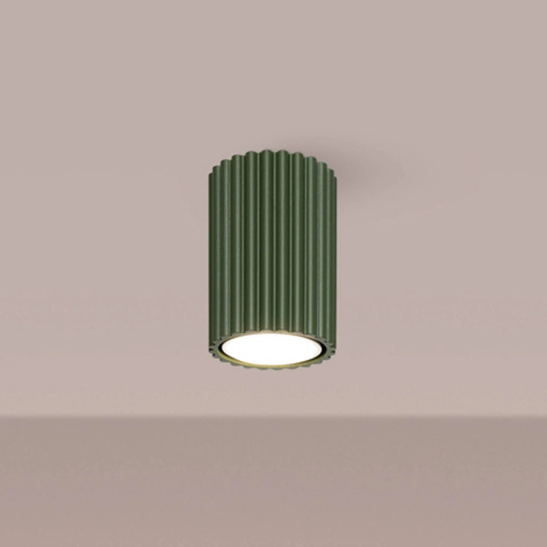  Sollux Lighting Sollux Lighting Alora Ceiling Light, Olive Green, ø 7 Cm, Metal, Gu10 