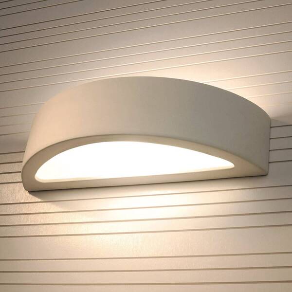  Sollux Lighting Sollux Lighting Bow Up/down Wall Lamp, White Ceramic, Width 38 Cm 