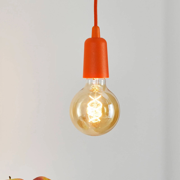  Sollux Lighting Sollux Lighting Brasil Pendant Light, Orange, 1-bulb 