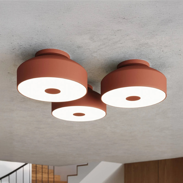 Sollux Lighting Sollux Lighting Claro Ceiling Light, Ochre, ø 30 Cm, Metal, 4 X E27 