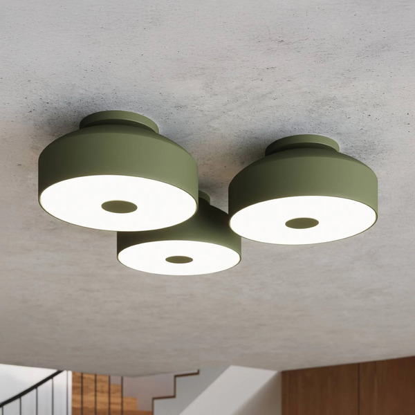  Sollux Lighting Sollux Lighting Claro Ceiling Light, Olive Green, ø 30 Cm, Metal, 4 X E27 