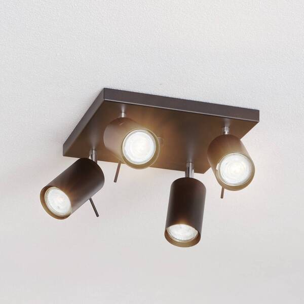  Sollux Lighting Sollux Lighting Downlight Round In Black, 4-bulb Square 