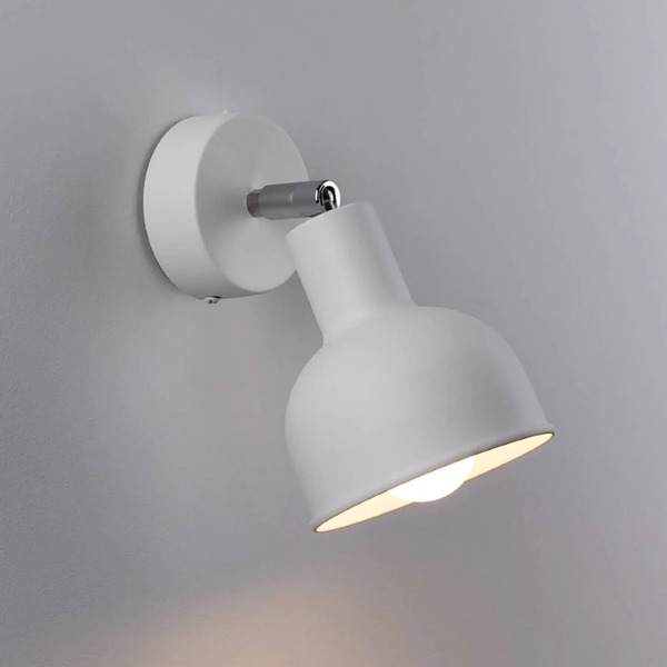  Sollux Lighting Sollux Lighting Elba Wall Light, White, Metal, ø 19 Cm, E27 