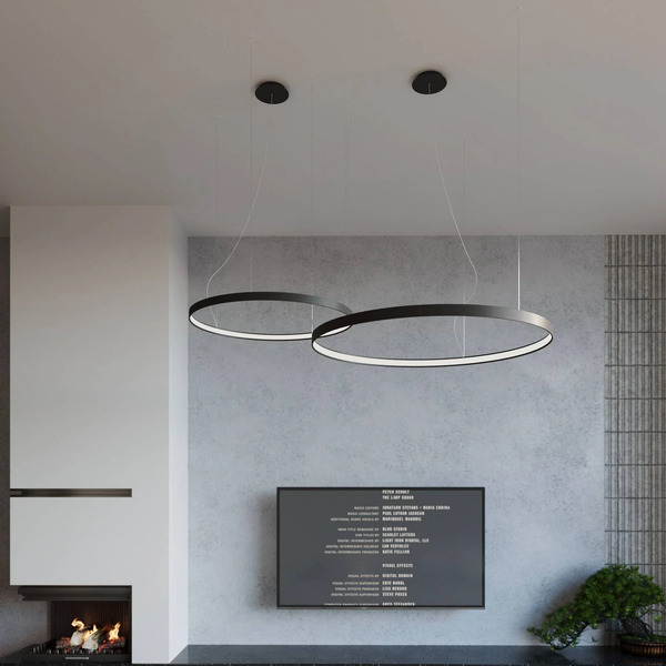  Sollux Lighting Sollux Lighting Led Pendant Light Rio 110 Horizontal 4,000k Black 