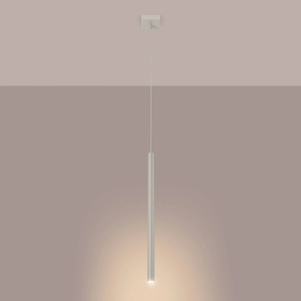  Sollux Lighting Sollux Lighting Pastelo Hanging Light, Beige, ø 2 Cm, Steel, 3-bulb. 